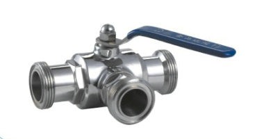 卫生级螺纹三通球阀